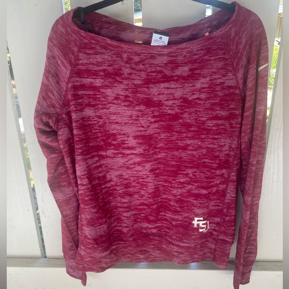 Nike FSU Long Sleeve Slouch Logo Tee Workout